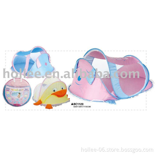 cartoon outline baby mosquito net baby safety room